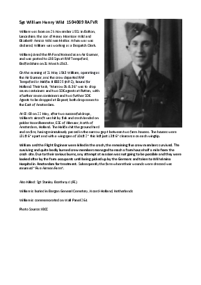 A preview of a PDF biography for Wild, William Henry